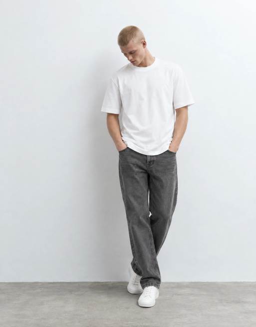 Abercrombie & Fitch oversized heavyweight t-shirt in white, 9 of 10