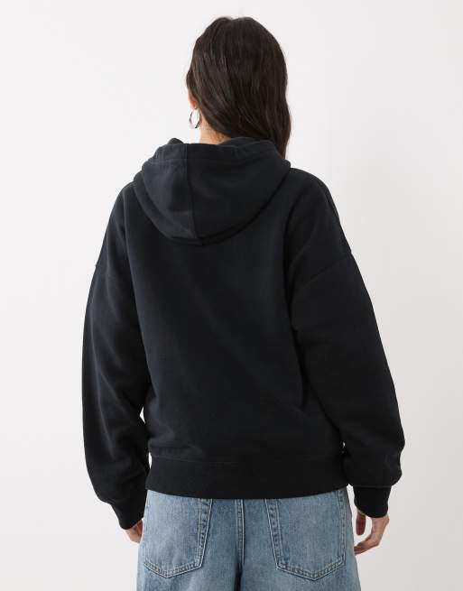 Abercrombie & Fitch oversized hættetrøje i sort, 3 af 4