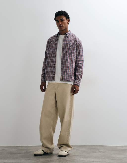 Abercrombie & Fitch oversized shirt in multi check, 2 of 5