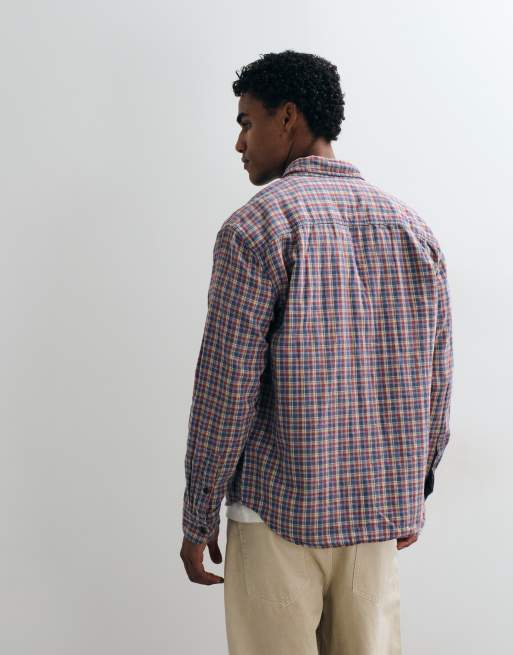 Abercrombie & Fitch oversized shirt in multi check, 3 of 5