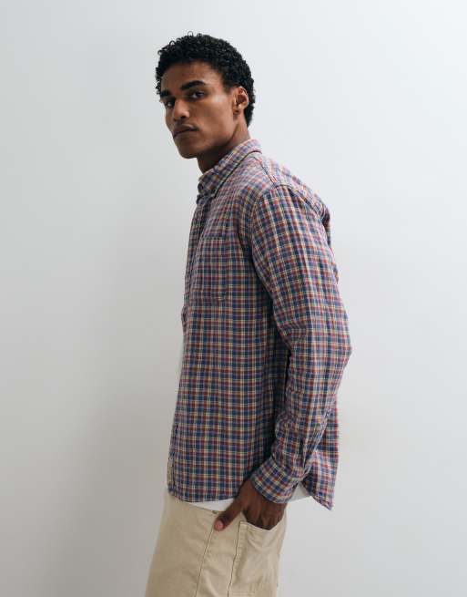Abercrombie & Fitch oversized shirt in multi check, 5 of 5