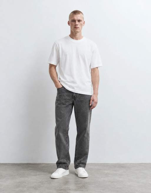 Abercrombie & Fitch oversized T-shirt van zware stof in wit, 6 van 10
