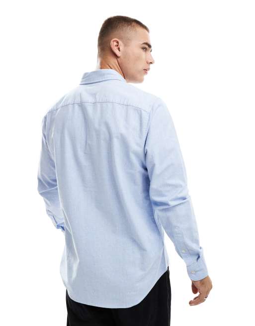 Abercrombie & Fitch – Oxford-Hemd in Hellblau mit Markenlogo, 4 von 4
