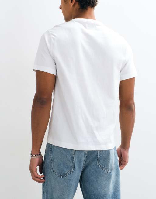 Abercrombie & Fitch pack de 3 camisetas básicas clásicas blancas, 5 de 5