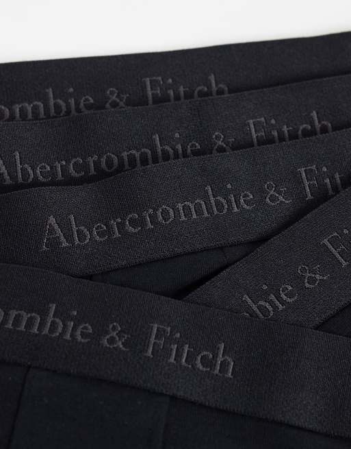 Abercrombie & Fitch pack de 5 bóxers con logo tonal en negro, 3 de 3
