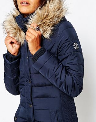 faux fur hooded puffer abercrombie