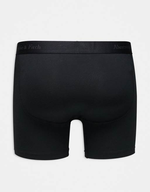 Abercrombie & Fitch - Pakke med 5 par sorte boksershorts med logo, 3 af 3