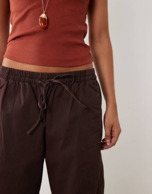 Abercrombie & Fitch - Pantalon ample en sergé - Marron, 3 de 5