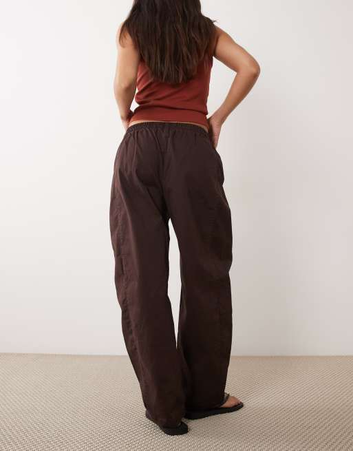 Abercrombie & Fitch - Pantalon ample en sergé - Marron, 5 de 5