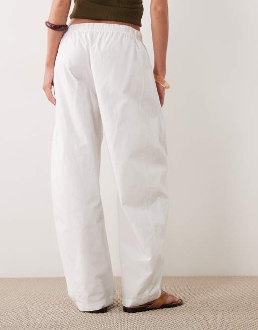 Abercrombie & Fitch - Pantalon bouffant à enfiler - Blanc, 4 de 5