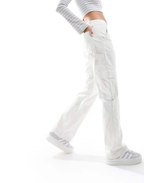 Abercrombie & Fitch - Pantalon cargo décontracté - Crème - view 1