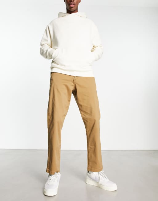 Abercrombie & Fitch - Pantalon chino ajusté coupe décontractée - Beige