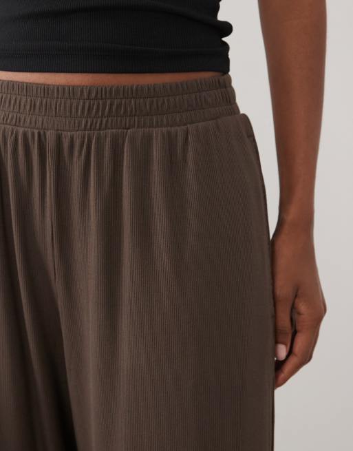 Abercrombie & Fitch - Pantalon de jogging ample taille haute - Marron, 5 de 5