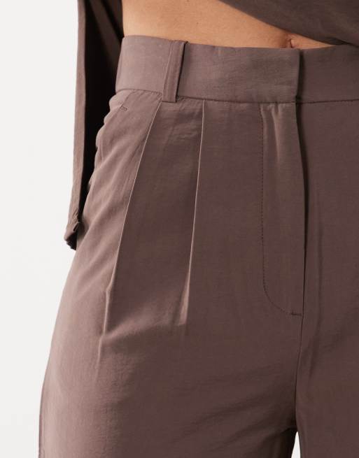 Abercrombie & Fitch - Pantalon d'ensemble large habillé - Marron, 5 de 5