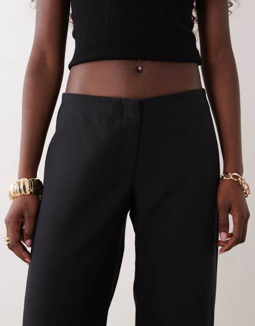 Abercrombie & Fitch pantalon large taille basse noir, 5 de 5