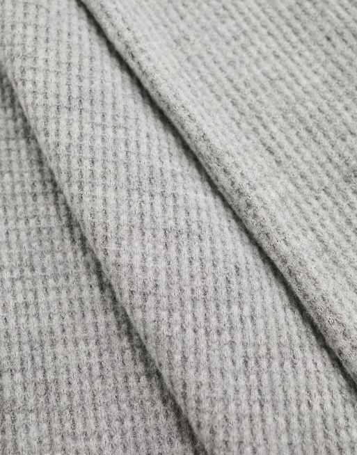 Abercrombie & Fitch - Pantalon large texturé gaufré - Gris clair, 3 de 4