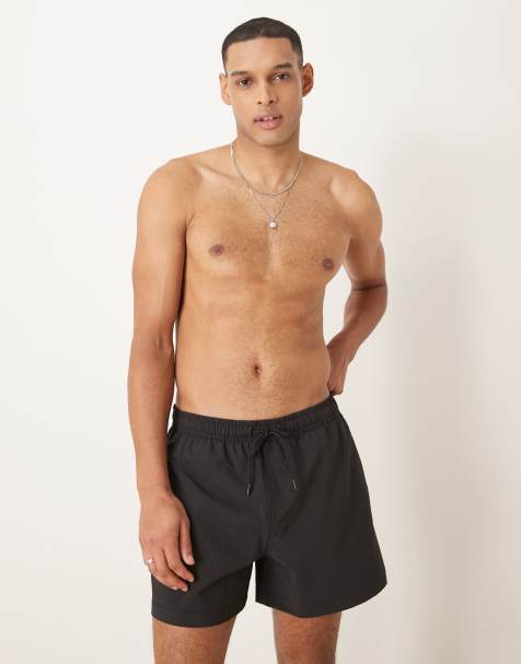 Abercrombie & Fitch - Pantaloncini da bagno elasticizzati con righe a contrasto - view 1