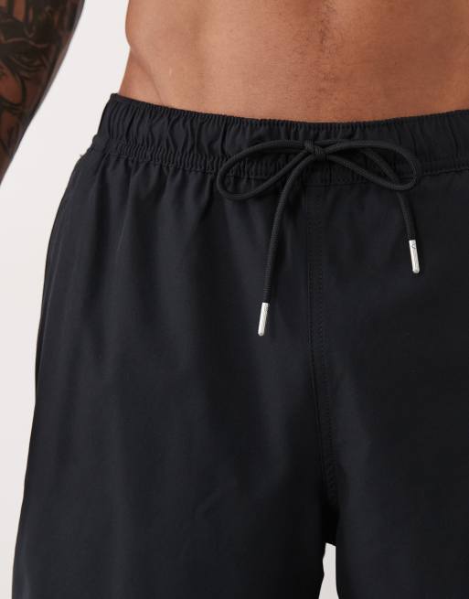 Abercrombie & Fitch - Pantaloncini da bagno neri da 15 cm, 3 di 5