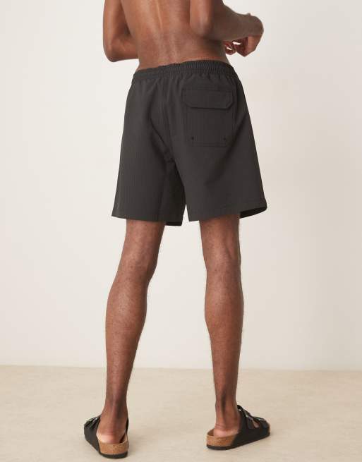 Abercrombie & Fitch - Pantaloncini da bagno neri da 7", 2 di 4