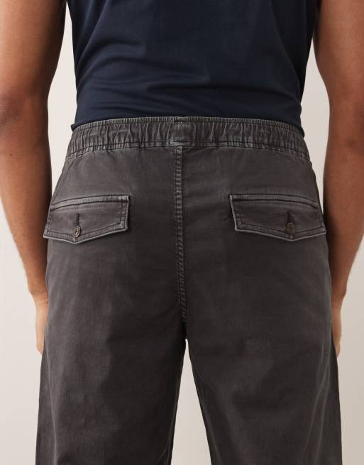 Abercrombie & Fitch - Pantaloni ampi nero slavato, 4 di 5