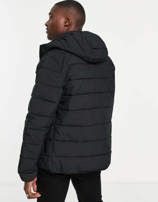 Abercrombie & Fitch - Piumino leggero nero con cappuccio, 3 di 4