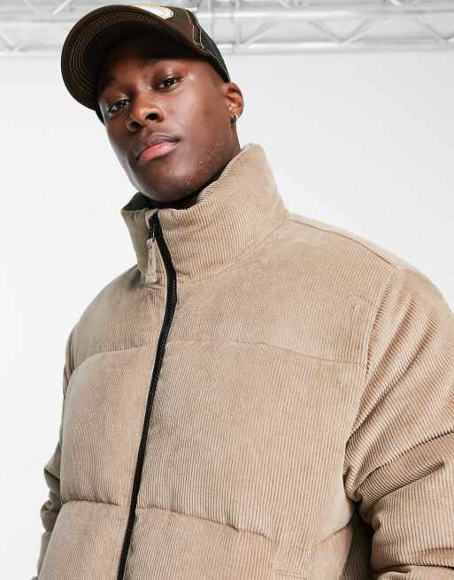 Abercrombie & Fitch - Piumino pesante a coste marrone, 3 di 4