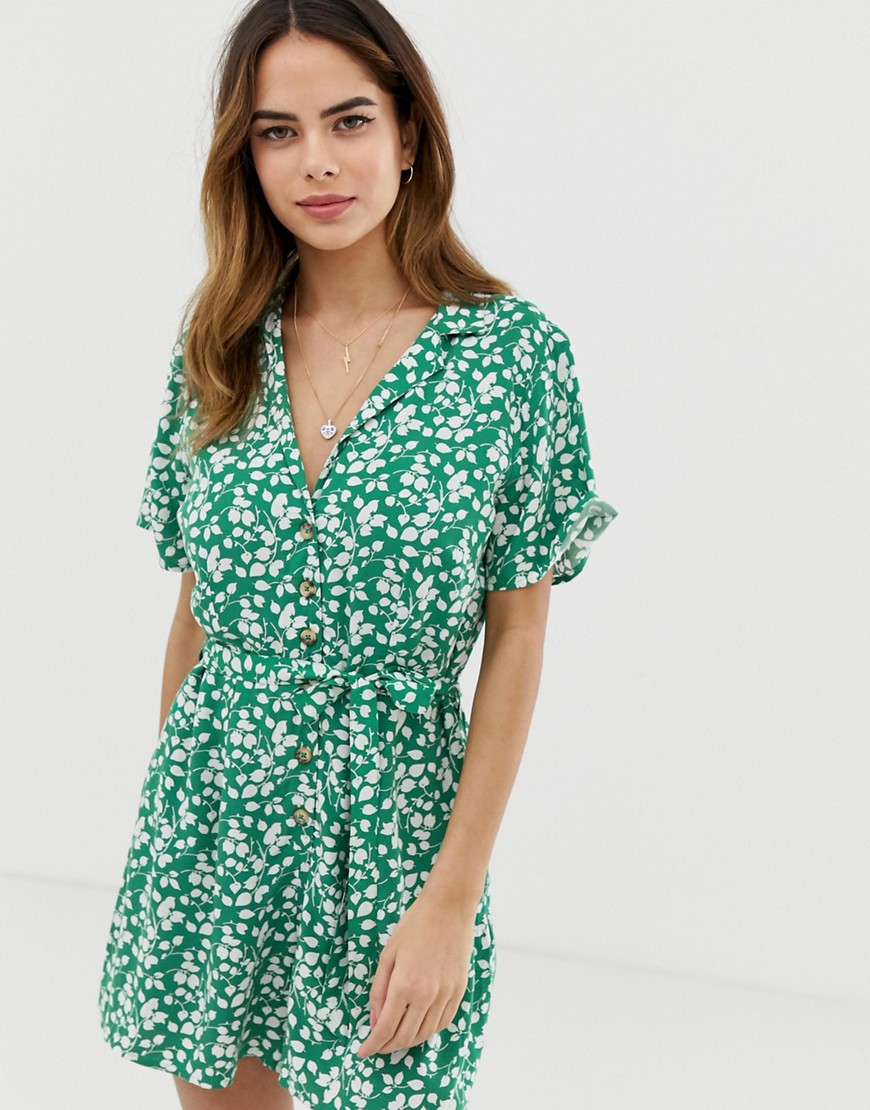 Abercrombie & Fitch playsuit in print-Green