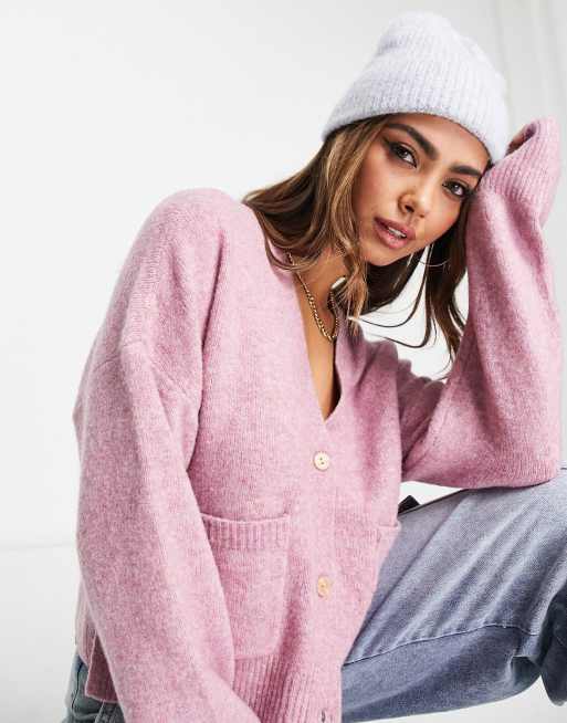 Abercrombie & Fitch - Pluizig vest in roze