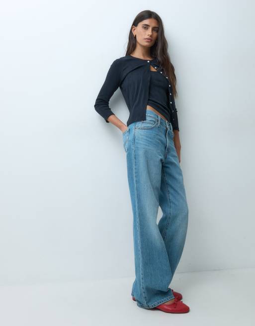 Abercrombie & Fitch Pointelle-Camisole und Strickjacke in Schwarz, 2 von 4