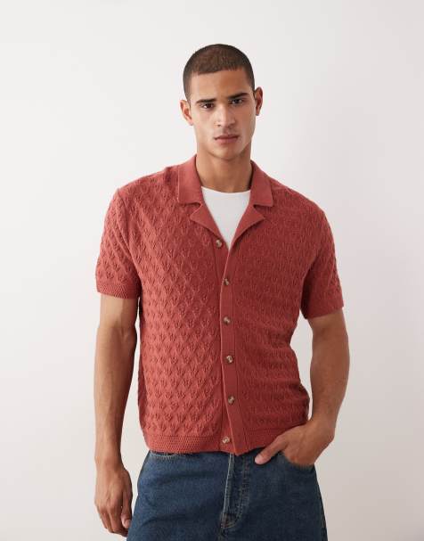 Abercrombie & Fitch - Polo a maniche corte in maglia bordeaux - view 1