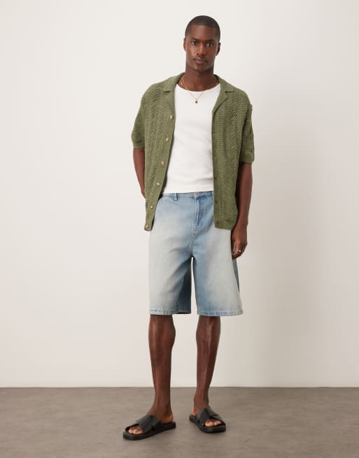 Abercrombie Fitch Polo a maniche corte verde scuro all