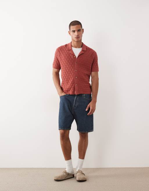 Abercrombie & Fitch - Polo en maille à manches courtes - Bordeaux, 2 de 5