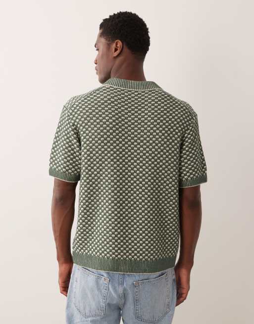 Abercrombie & Fitch - Polo in maglia verde, 3 di 5