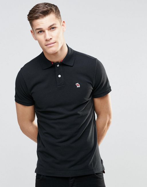 Abercrombie & Fitch | Abercrombie & Fitch Polo In Slim Mucle Fit In Black