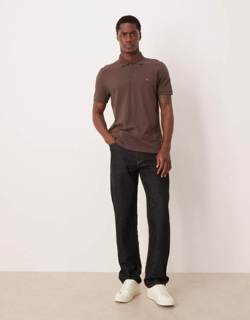 Abercrombie & Fitch - Polo manches courtes à logo sur la poitrine - Marron, 2 de 5