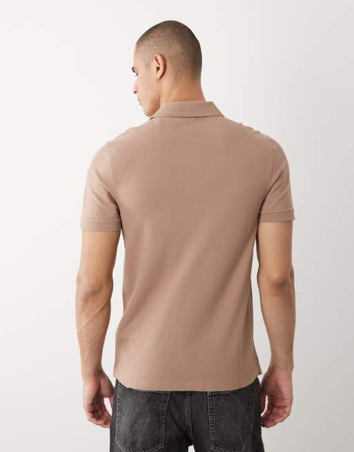 Abercrombie & Fitch - Polo manches courtes avec logo emblématique - Marron, 5 de 5
