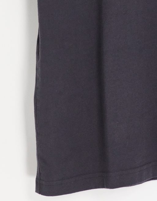 Abercrombie & Fitch - Polo stile rugby oversize nera a maniche corte, 4 di 4