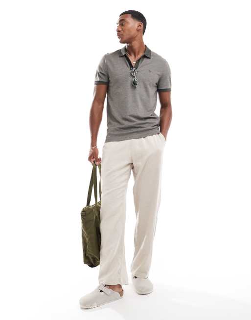 Abercrombie & Fitch - Polo texturé chic avec logo emblématique - Anthracite, 2 de 4