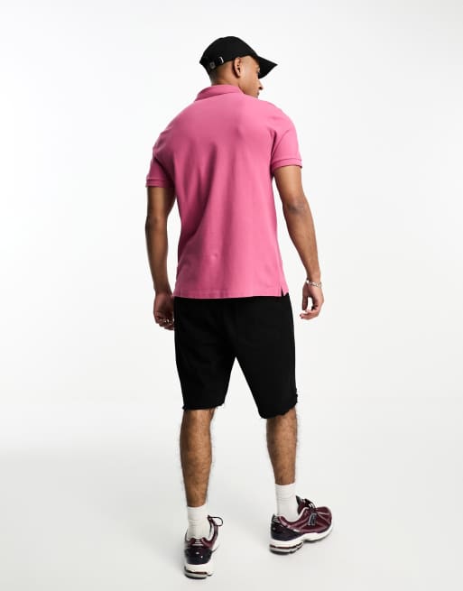 Abercrombie & Fitch – Polohemd in Rosa mit 3D-Markenlogo, 2 von 4