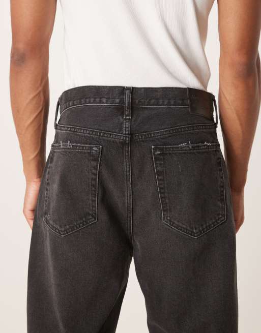 Abercrombie & Fitch - Posede jeans med 5 lommer i grå vask, 3 af 5