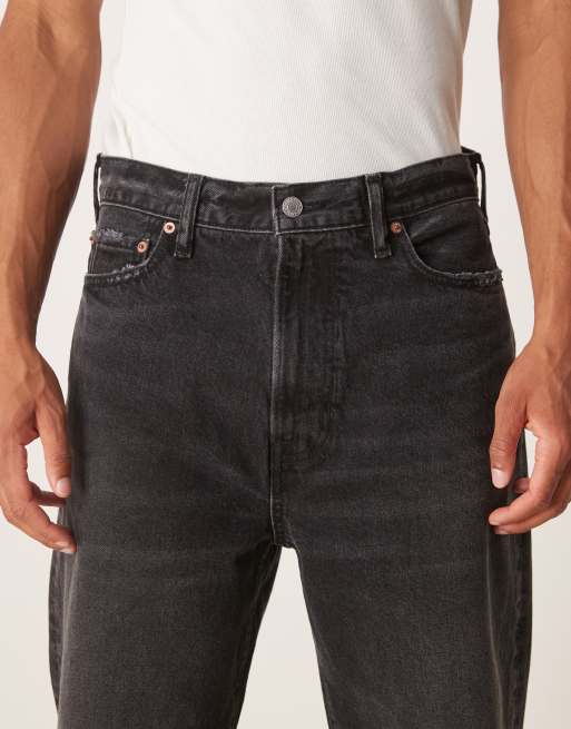 Abercrombie & Fitch - Posede jeans med 5 lommer i grå vask, 5 af 5