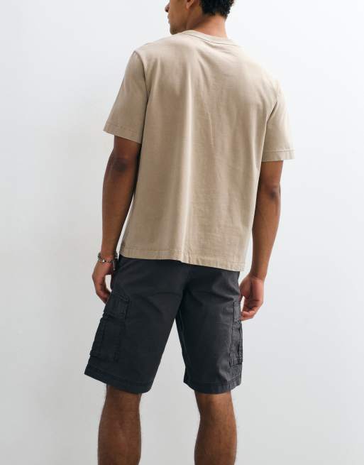 Abercrombie & Fitch – Premium – Beige, kraftiga t-shirts, 3-pack, 2 av 5