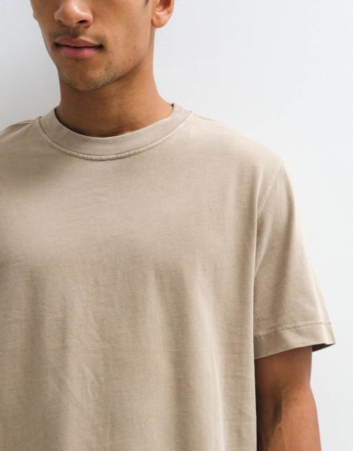 Abercrombie & Fitch – Premium – Beige, kraftiga t-shirts, 3-pack, 3 av 5