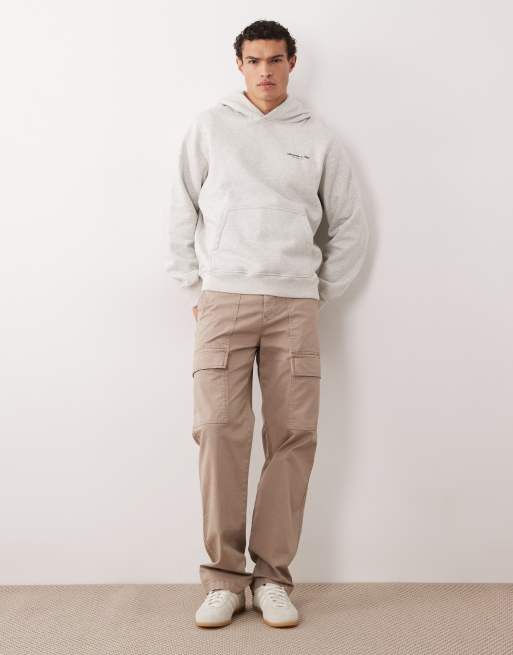 Abercrombie & Fitch – Premium – Gråmelerad huvtröja i oversize, 2 av 5