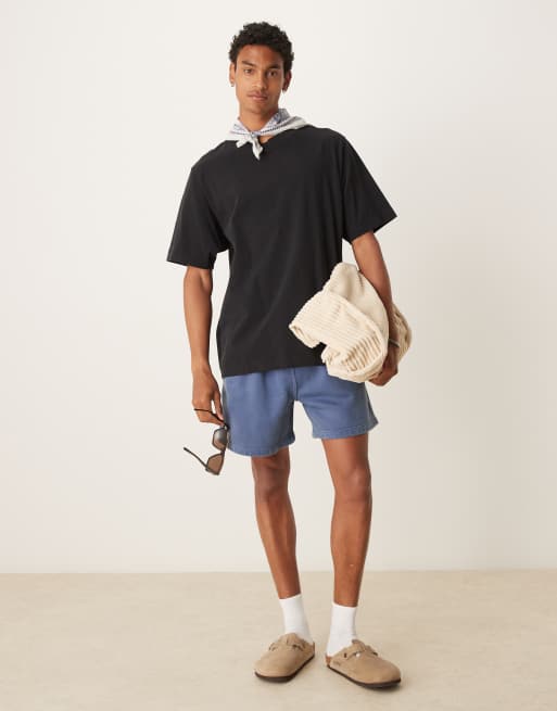 Abercrombie & Fitch premium heavy weight t-shirt in black