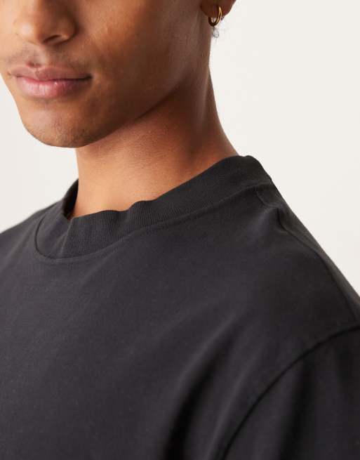 Abercrombie & Fitch premium heavy weight t-shirt in black