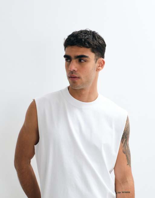 Abercrombie & Fitch - Premium - Hvid kraftig tanktop, 5 af 5