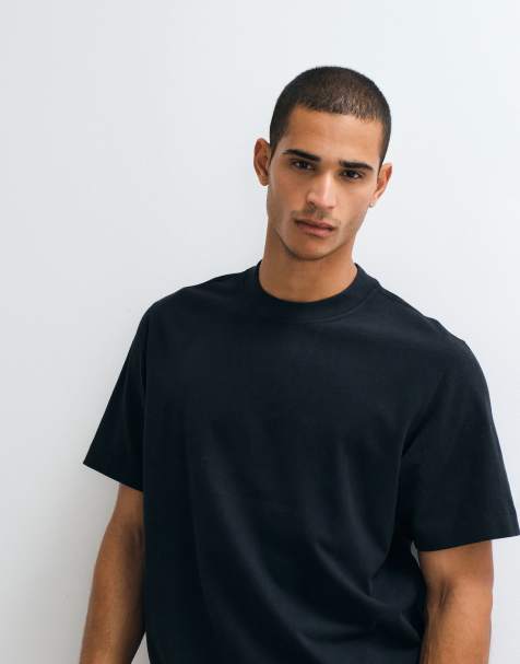 Abercrombie & Fitch premium kraftig t-shirt i svart - view 1