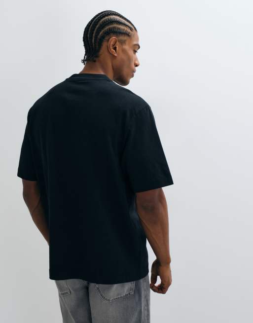 Abercrombie & Fitch premium kraftig t-shirt med scriptlogga i svart, 5 av 5