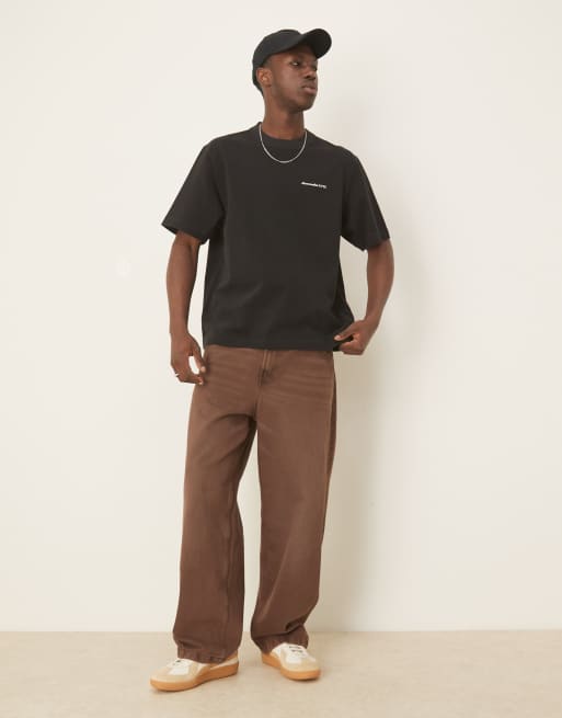 Abercrombie & Fitch premium logo t-shirt in black, 2 of 4